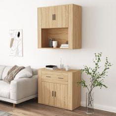 Greatstore Skříň highboard dub sonoma kompozitní dřevo