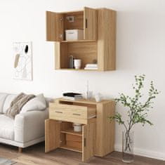 Greatstore Skříň highboard dub sonoma kompozitní dřevo