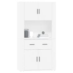 Greatstore Skříň highboard bílá kompozitní dřevo