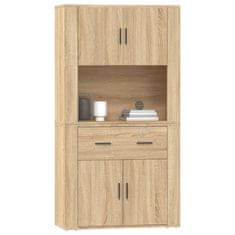 Greatstore Skříň highboard dub sonoma kompozitní dřevo