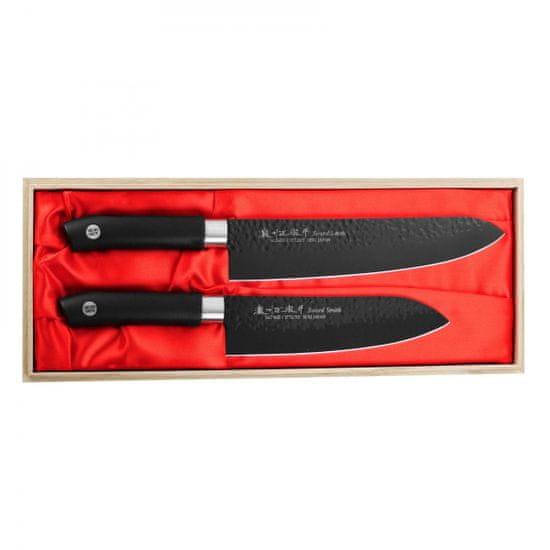 Satake Cutlery Swordsmith Black Zest. Šéf + Santoku