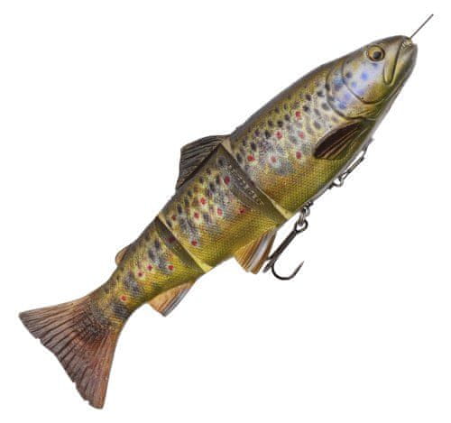 Savage Gear Ripper 4D Line Thru Trout - barva Dark Brown Trout 200 mm - 57395