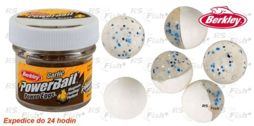 Berkley Jikry PowerBait Floating Eggs Garlic - White