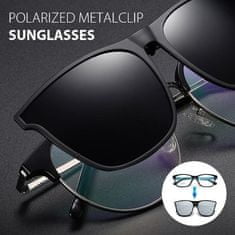 Klipové polarizační sluneční brýle Flip-up , ovál 60x54 mm | CLIPONZ