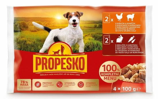 Propesko Propesko kapsičky pro psy 4 x 100g