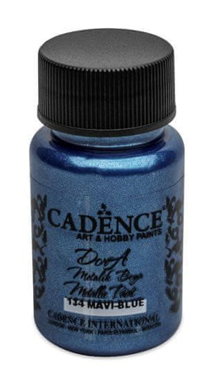 Cadence Metalická akrylová barva Dora Metalic - modrá / 50 ml