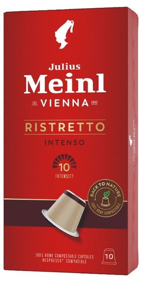 Julius Meinl Biologicky kompostovatelné kávové kapsle Ristretto Intenso 10 ks