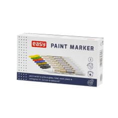 Easy PAINTMARKER Olejový popisovač s kulatým hrotem stříbrný, 10 ks v balení