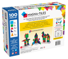 Valtech Magnetická stavebnice MagnaTiles 100 Clear - průhledná