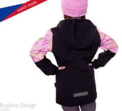 ROCKINO Softshellová dětská bunda vel. 110,116,122 vzor 8799 - černá, velikost 116