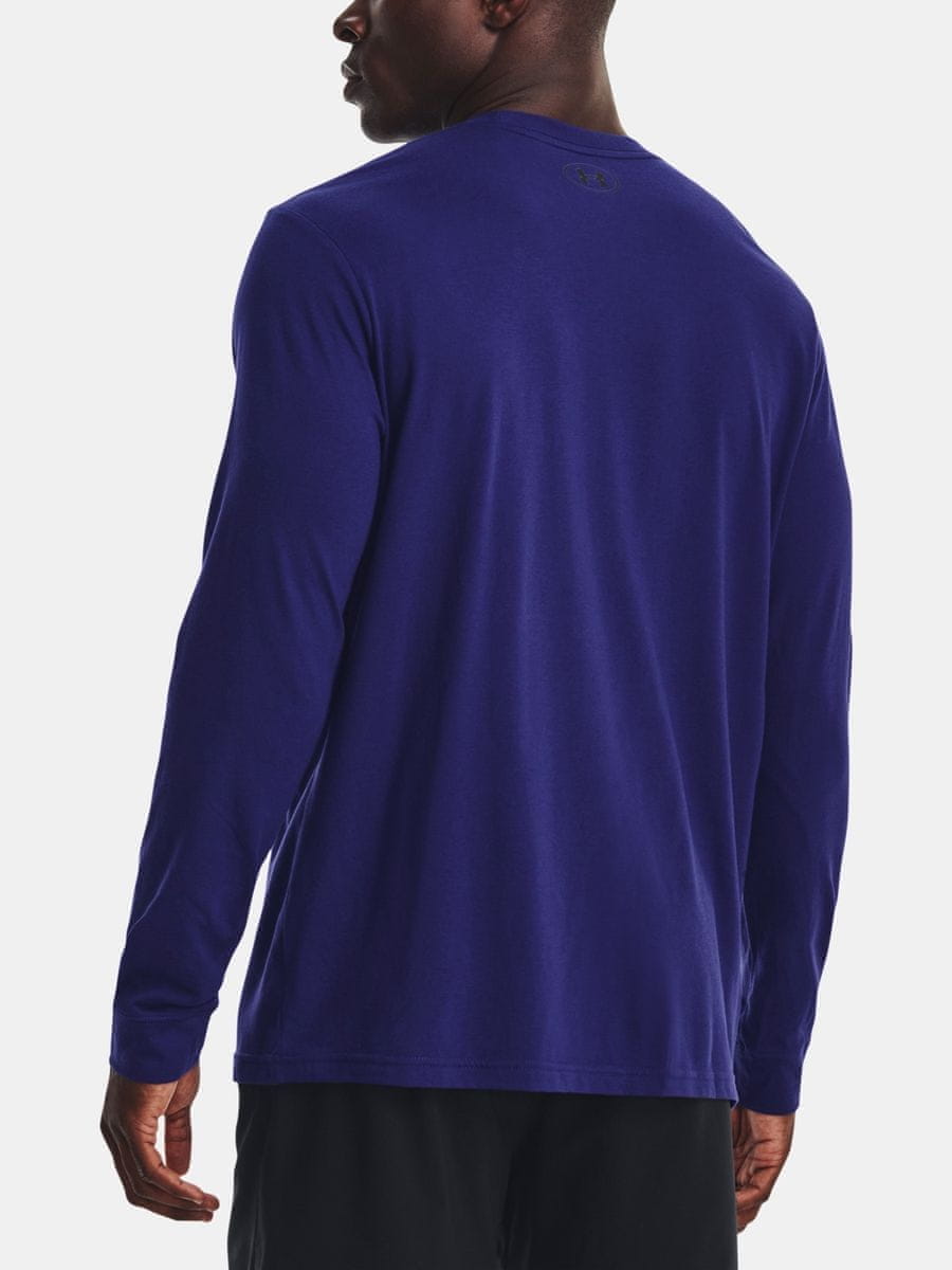  UA SPORTSTYLE LEFT CHEST LS, Blue - men's long sleeve  t-shirt - UNDER ARMOUR - 23.46 € - outdoorové oblečení a vybavení shop