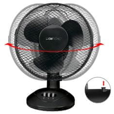 Clatronic VL 3601 BK stolní ventilátor 23cm,černý