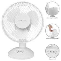 Clatronic VL 3601 WH stolní ventilátor 23cm bílý