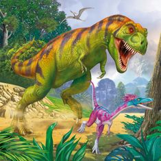 Ravensburger Dinosauři a čas 3x49 dílků