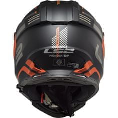 LS2 PIONEER EVO ADVENTURER helma matná černá/oranžová vel.XL