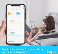 TP-Link Tapo T315, senzor detekce vlhkosti a teploty, pro H100