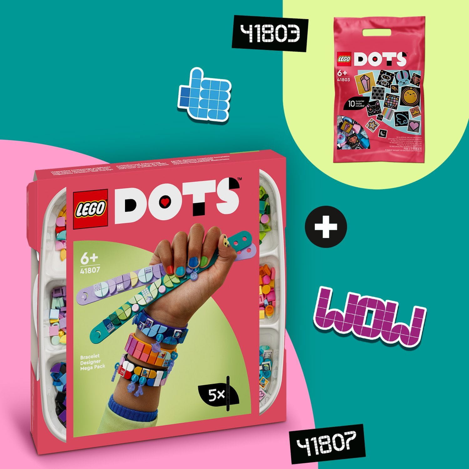 LEGO DOTS 41803 DOTS doplňky – 8. série – Třpytky