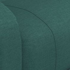 Greatstore Zvedací masážní polohovací křeslo tmavě zelené textil