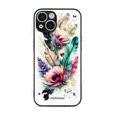 Mobiwear Prémiový lesklý kryt Glossy na mobil Apple iPhone 13 - G017G Pírka a květy
