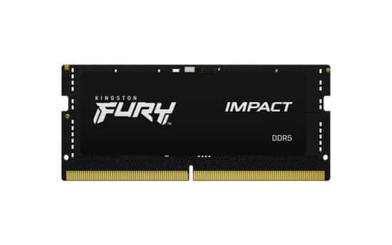 Kingston FURY Impact/SO-DIMM DDR5/8GB/4800MHz/CL38/1x8GB/Black