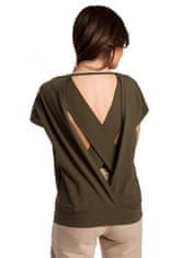 BeWear Dámská halenka B224 khaki - Bewear XL