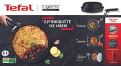 Tefal sada nádobí Ingenio Black Stone 4 ks L3998902