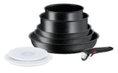 Tefal sada nádobí Ingenio Black Stone 8 ks L3998802