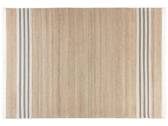Beliani Jutový koberec 160 x 230 cm béžový/šedý MIRZA