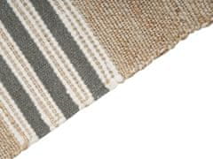 Beliani Jutový koberec 80 x 150 cm béžový/šedý MIRZA