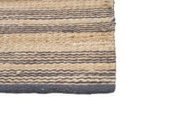Beliani Jutový koberec 160 x 230 cm hnědý/béžový BUDHO