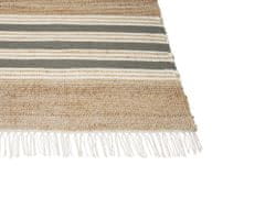 Beliani Jutový koberec 80 x 150 cm béžový/šedý MIRZA