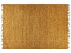 Beliani Jutový koberec 160 x 230 cm žlutý LUNIA