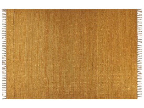 Beliani Jutový koberec 160 x 230 cm žlutý LUNIA