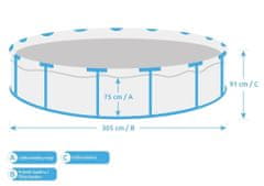 Marimex Bazén Florida 3,05 x 0,91 m - dekor RATTAN bez filtrace