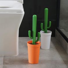 Qualy Design WC štětka Cacbrush 10279WH, bílá/zelená