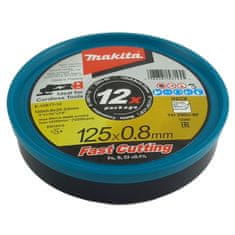 Makita 12x kotouč 125x0,8mm na kov INOX Makita E-10877