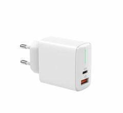 Carcommerce Adaptér - USB nabíječka do zásuvky s výstupem USB A + USB-C QC 3.0 Rychlonabíječka