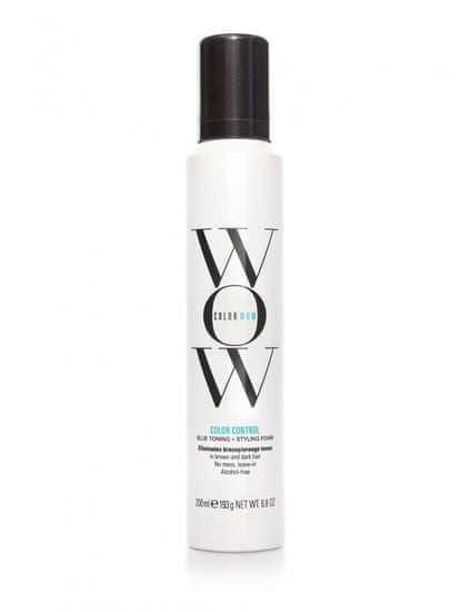 Color Wow	 tvarovací a tónovací pěna blond vlasů Color Control Blue 200 ml