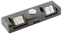 HADEX LED osvětlení s PIR čidlem do skříně černé