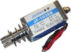 HADEX Elektromagnet tažný JF-1039B 12VDC, síla 25N, zdvih 10mm