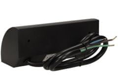 Orno Povrchová zásuvka rohová ORNO OR-AE-1303/B, 2x zásuvka 230V, kabel bez vidlice, černá