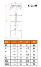 NEO TOOLS Panské pracovní džínové kalhoty, 5 kapes, černé, Velikost L/52