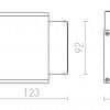 RED Design Rendl RENDL DIXIE 4X12 nástěnná černá 230V/700mA LED 2x3W 48° IP54 3000K R10355