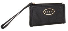 Guess Guess dámská černá millville slo multi zip wrislt peněženka