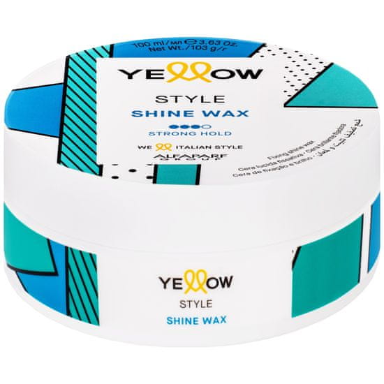 Alfaparf Milano Yellow Shine Wax - lesklý vosk na vlasy, nezanechává žádné zbytky, 100ml