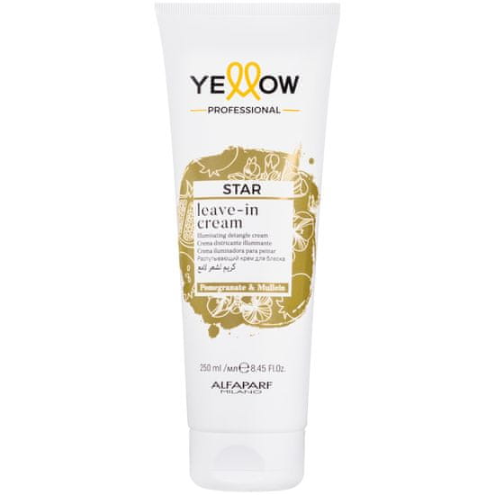 Alfaparf Milano Yellow Star Leave-in - Lešticí kondicionér bez oplachování v krému, zabraňuje krepatění, 250ml