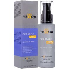 Alfaparf Milano Yellow Pure Silver je sérum s fialovým pigmentem pro blond a šedé vlasy, chrání vlasy před žloutnutím, 100ml